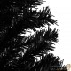 Sapin de Noël Noir artificiel 150 X 75 cm et pied support pour un Noël original.