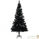 Sapin de Noël Noir artificiel 150 X 75 cm et pied support pour un Noël original.