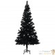 Sapin de Noël Noir artificiel 240 X 120 cm et pied support pour un Noël original.
