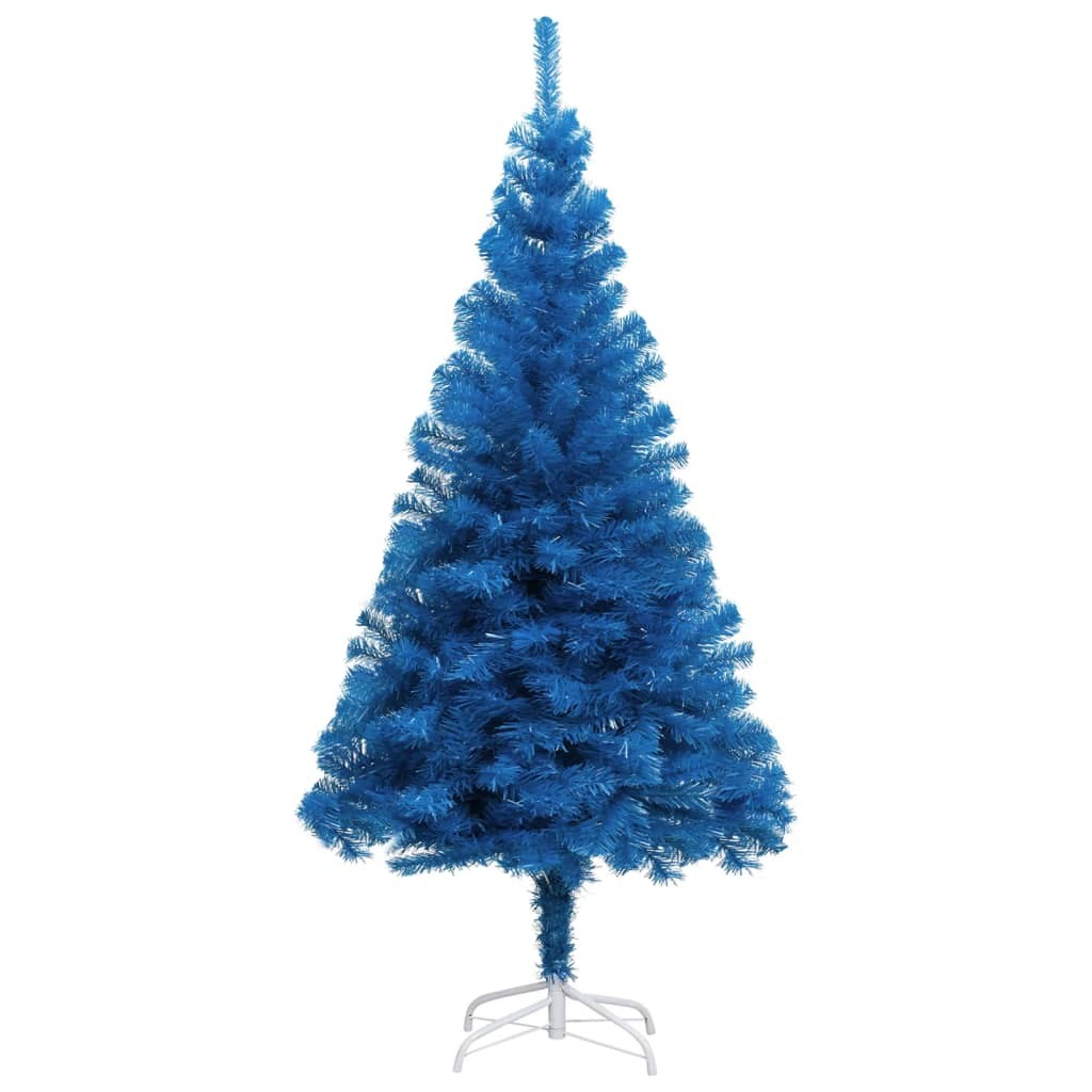 Sapin de Noël Bleu Artificiel 120 X 65 cm et pied support pour un Noël original.
