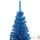 Sapin de Noël Bleu artificiel 150 X 75 cm et pied support pour un Noël original.