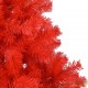 Sapin de Noël Rouge Artificiel 180 X 93 cm et pied support pour un Noël original.