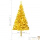 Sapin de Noël Doré Artificiel 180 X 93 cm et pied support pour un Noël original.