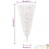 Sapin de Noël Artificiel Blanc Inversé 150 cm : Une Décoration originale pour Noël