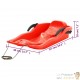 Traîneau Plastique + freins Rouge 87x40x18 cm. Enfants de + de 36 mois