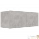 Meuble TV 2 Tiroirs : 80 X 30 X 30 Couleur Gris Béton. A suspendre au mur