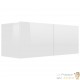 Meuble TV 2 Tiroirs : 80 X 30 X 30 Couleur Blanc Brillant. A suspendre au mur