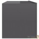 Meuble TV 2 Tiroirs : 100 X 30 X 30 Couleur Gris Brillant. A suspendre au mur