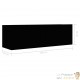 Meuble TV 2 Tiroirs : 100 X 30 X 30 Couleur Noir. A suspendre au mur