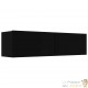 Meuble TV 2 Tiroirs : 120 X 30 X 30 Couleur Noir. A suspendre au mur