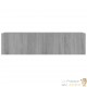 Meuble TV 2 Tiroirs : 120 X 30 X 30 Couleur Bois Gris. A suspendre au mur