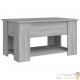 Table Basse Salon. Couleur Bois Gris. Plateau Relevable. Grand Espace de Rangement