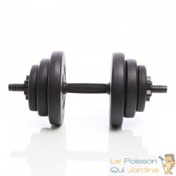 2 haltères Musculation 9 kg. 6 disques, pour une Musculation Efficace