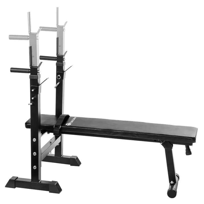 Banc de Musculation Barres d'Haltères et Abdominaux. Confortable et de Qualité