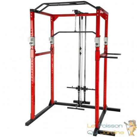 Rack - cage de Musculation Abdominaux et haltérophilie. Confortable et de Qualité