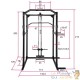 Rack - cage de Musculation Abdominaux et haltérophilie. Confortable et de Qualité