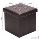 Pouf Avec Rangement Marron pour salon ou chambres. Simili