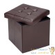 Pouf Avec Rangement Marron pour salon ou chambres. Simili