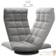 Fauteuil Moderne Gris Foncé en Velours ou chaise longue de salon. Pivotant à 360°