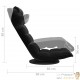 Fauteuil Moderne Noir en Velours ou chaise longue de salon. Pivotant à 360°