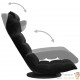 Fauteuil Moderne Noir en Velours ou chaise longue de salon. Pivotant à 360°