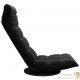 Fauteuil Moderne Noir en Velours ou chaise longue de salon. Pivotant à 360°