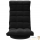 Fauteuil Moderne Noir en Velours ou chaise longue de salon. Pivotant à 360°