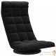 Fauteuil Moderne Noir en Velours ou chaise longue de salon. Pivotant à 360°