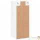 Armoire Murale Décoration. A suspendre, Blanc Brillant. 90 X 34 X 34 cm
