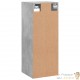 Armoire Murale Décoration. A suspendre, Gris Béton. 90 X 34 X 34 cm