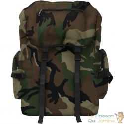 Sac à dos 65L Camouflage Multi poche Sac à Dos Style Militaire