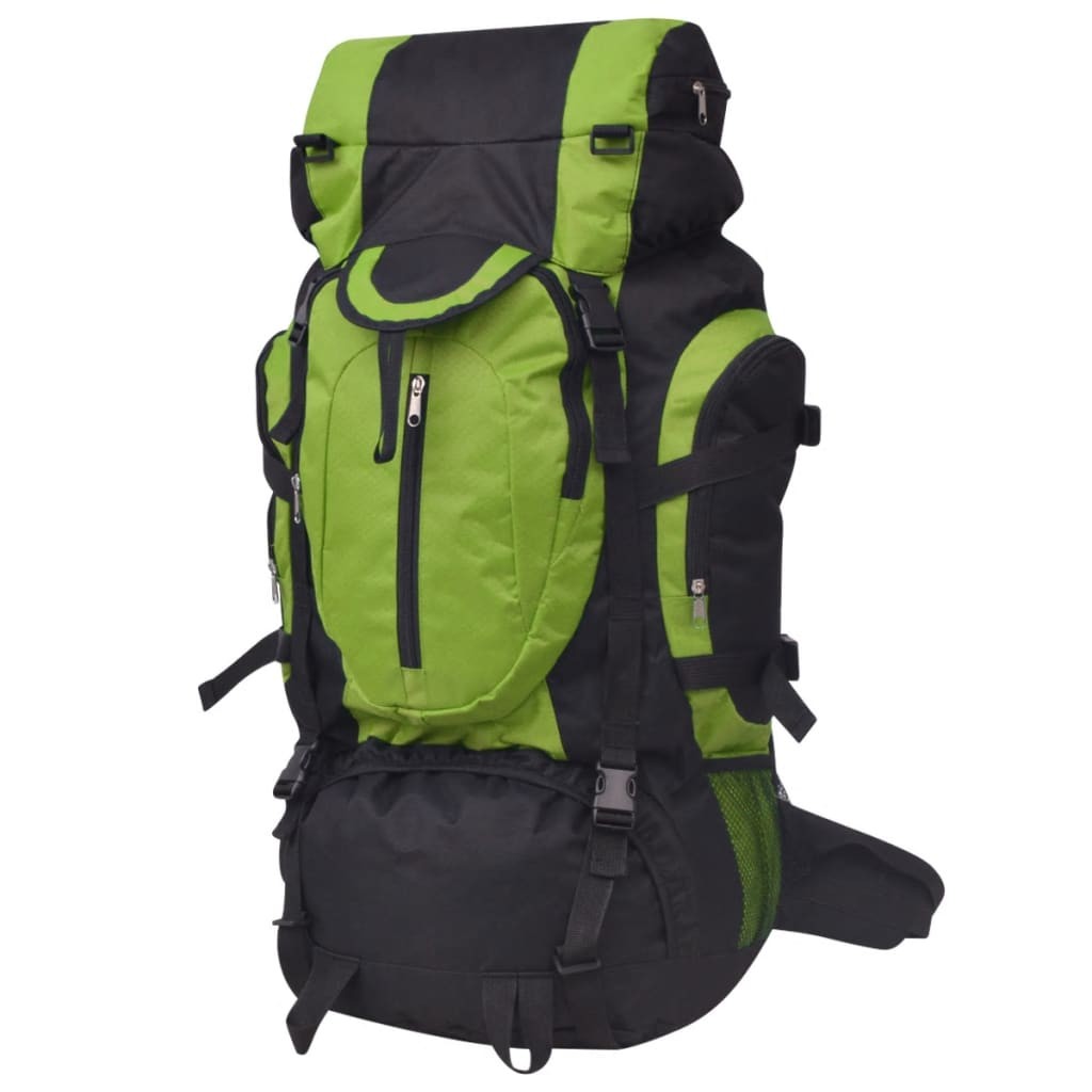 Sac à dos 75L Vert Pour Randonnée, Marche Nordique, Trek, Trail et Balade Nature