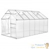 Serre de jardin Aluminium 375 x 185 x 195 cm. Qualité et Robustesse