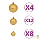100 Boules de Noël Marron et Or pour décorer votre sapin
