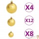 100 Boules de Noël Marron et Or pour décorer votre sapin