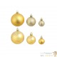 100 Boules de Noël Argent & Or pour décorer votre sapin