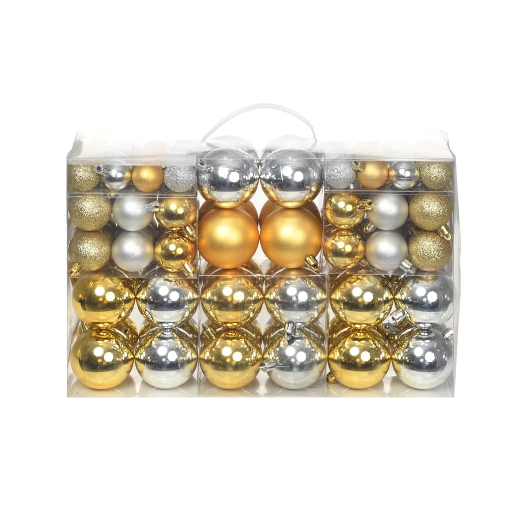 100 Boules de Noël Argent & Or pour décorer votre sapin