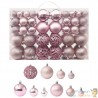 100 Boules de Noël Rose pour décorer votre sapin de Noël