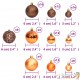 100 Boules de Noël Couleur Marron et Orange pour décorer votre sapin de Noël
