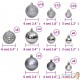 100 Boules de Noël Couleur Gris Foncé pour décorer votre sapin de Noël