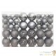 100 Boules de Noël Couleur Gris Foncé pour décorer votre sapin de Noël