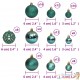 100 Boules de Noël Couleur Vert pour décorer votre sapin de Noël
