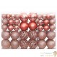 100 Boules de Noël Couleur Rose Pâle pour décorer votre sapin de Noël