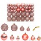100 Boules de Noël Couleur Rose Pâle pour décorer votre sapin de Noël