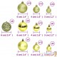 100 Boules de Noël Couleur Vert Pâle pour décorer votre sapin de Noël