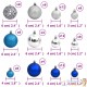 100 Boules de Noël Couleur Bleu & Argent pour décorer votre sapin de Noël