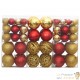100 Boules de Noël Couleur Rouge et Or pour décorer votre sapin de Noël