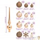 111 Boules de Noël Couleur Rose Pâle + étoiles + flèche pour sapin de Noël
