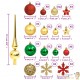 111 Boules de Noël Couleur Multicolores + étoiles + flèche pour sapin de Noël