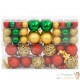 111 Boules de Noël Couleur Multicolores + étoiles + flèche pour sapin de Noël